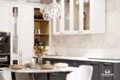 Кухня «Милан» цвет белый + баклажан - изображение 2